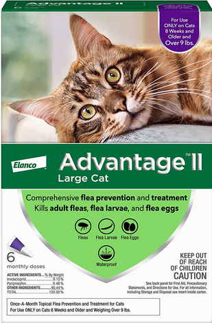 Advantage II Flea Treatment (Large Cat, >8.8lb) | Bayer