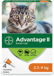 Advantage II Flea Treatment (Small Cat, 5-8.8lb) | Bayer