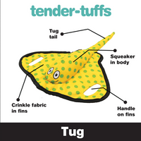Yellow Stingray Dog Toy | Tender Tuffs