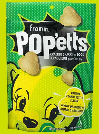 Pop'etts Cracker Snacks For Dogs (Banana Peanut Buster) | Fromm