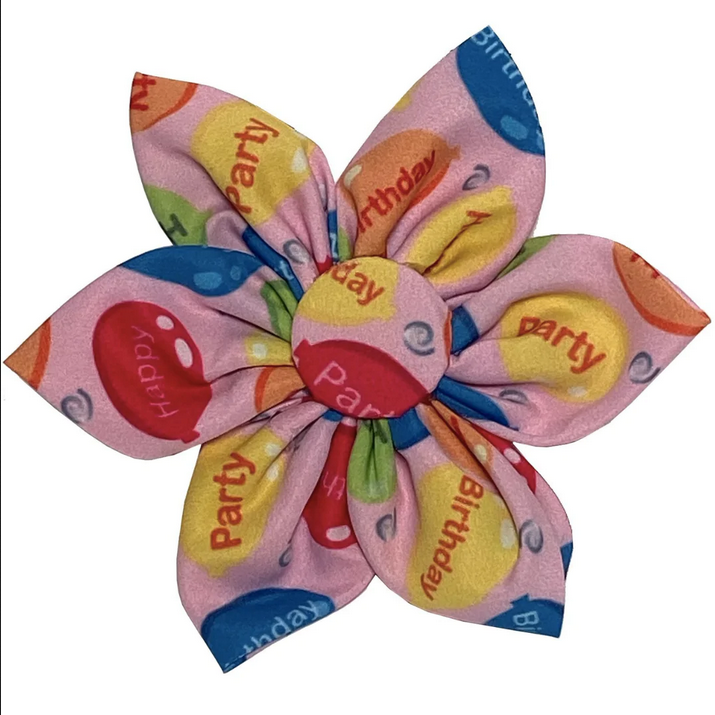 Birthday Pinwheel Collar Accessory (Pink) | Huxley & Kent
