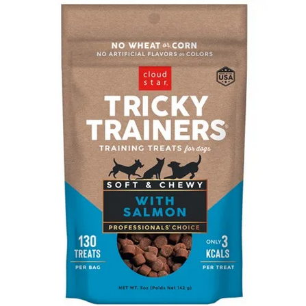 Soft & Chewy Tricky Trainers Dog Treats (Salmon, 5oz) | Cloud Star