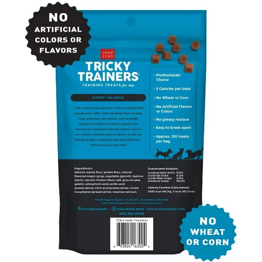 Soft & Chewy Tricky Trainers Dog Treats (Salmon, 5oz) | Cloud Star