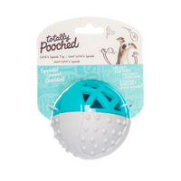 Catch n' Squeak Dog Ball (Teal) | Totally Pooched