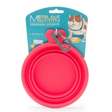 Silicone Collapsible Bowl (Large, Watermelon) | Messy Pets