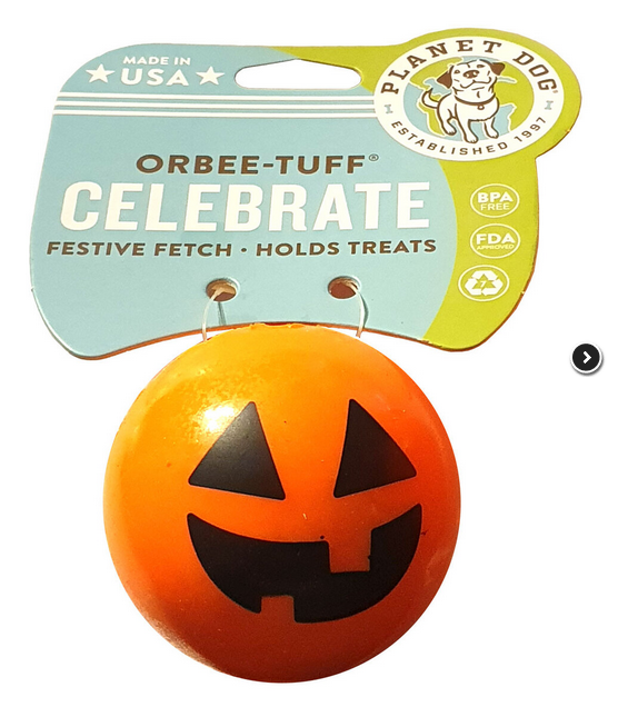 Jack-O-Lantern Ball | Planet Dog