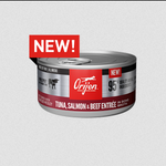 Tuna, Salmon & Beef Entrée In Bone Broth (Cat Food, 3oz) | Orijen