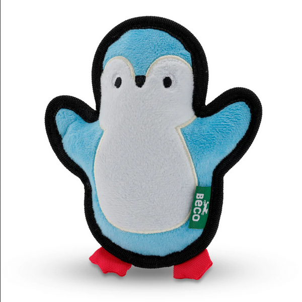 Rough & Tough Recycled Plastic Penguin Dog Toy | Beco