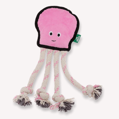 Rough & Tough Recycled Plastic Octopus Dog Toy | Beco