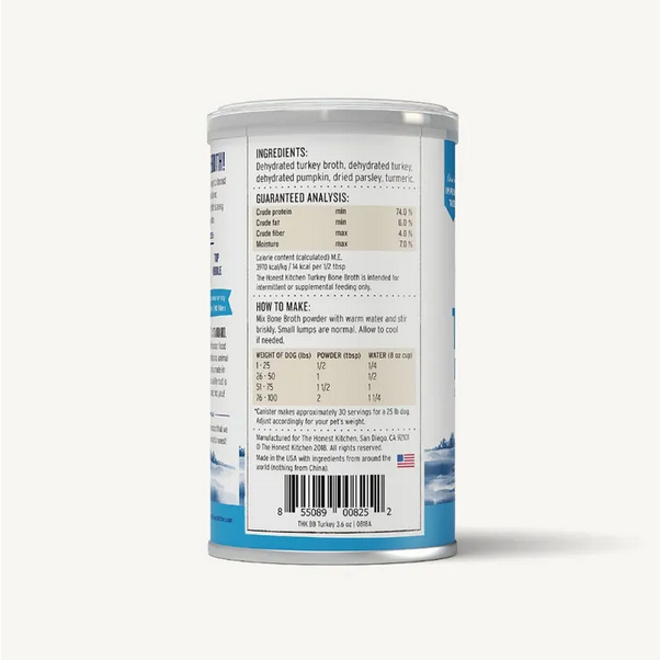 Daily Boosters Instant Turkey Bone Broth (3.6oz) | The Honest Kitchen