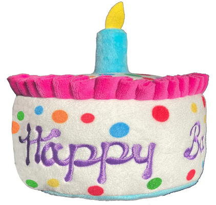 Happy Barkday Cake Dog Toy (Small) | Huxley & Kent