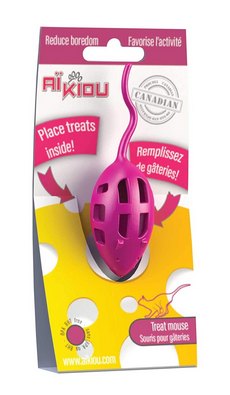 Treat Mouse Cat Toy (Pink) | Aikiou
