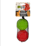 Holiday Silent Squeak Dog Toys (2pk) | goDog