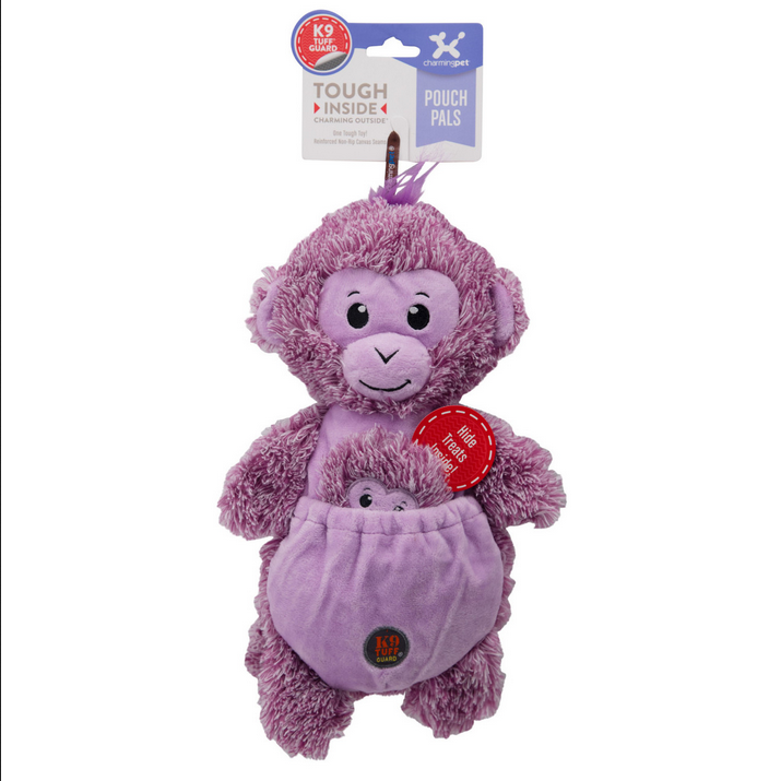 Pouch Pals Dog Toy (Monkey) | Charming Pet