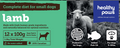 Lamb Raw Frozen Dinners For Dogs (1.2kg) | Healthy Paws