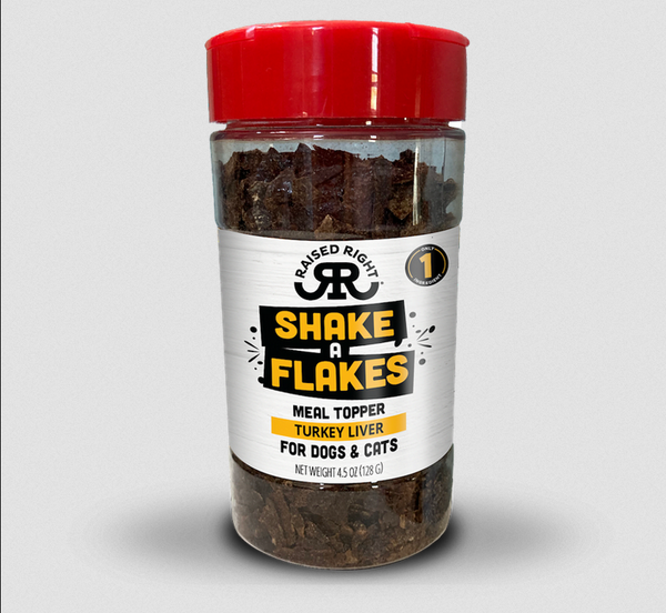 Shake-A-Flake Meal Topper For Dogs & Cats | Raised Right