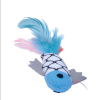 Feather Fish Cat Toy (Assorted Colours) | Turbo Cat