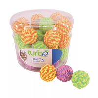 Rattle Ball Cat Toy (Assorted Colours) | Turbo Cat