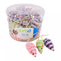 Mop Mouse Cat Toy (Assorted Colours) | Turbo Cat