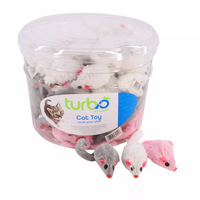 Furry Mouse Cat Toy (Assorted Colours) | Turbo Cat