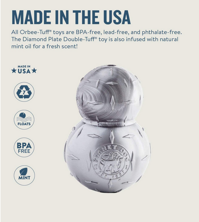 Double-Tuff Dog Toy (Medium, Grey) | Planet Dog