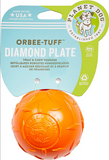 Orbee-Tuff Diamond Plate Ball (Orange, Small) | Planet Dog