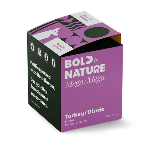 Mega Turkey Raw Frozen Dog Food (4lb) | Bold By Nature