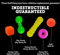 Indestructible Rubber Ball (Assorted Colours, XL) | Ruff Dawg