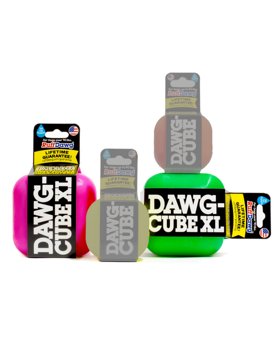 Indestructible Rubber Dawg-Cube (Assorted Colours, XL) | Ruff Dawg