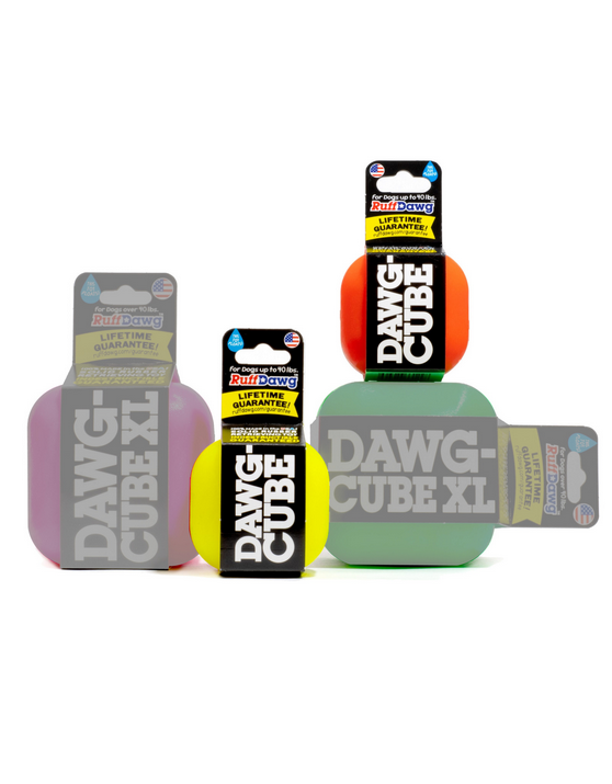 Indestructible Rubber Dawg-Cube (Assorted Colours, S/M) | Ruff Dawg