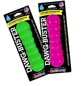 Indestructible Rubber Dawg-Buster (Assorted Colours) | Ruff Dawg