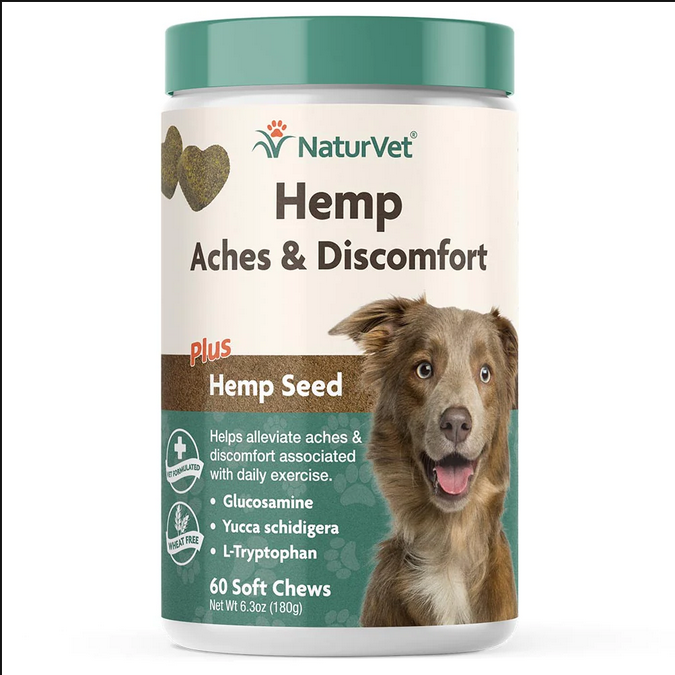 Hemp Aches and Discomfort (Dogs) | NaturVet