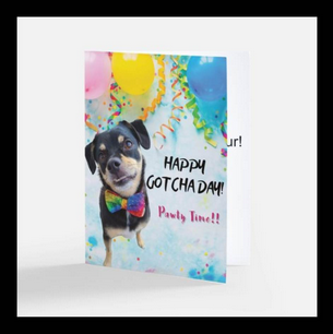 Happy Gotcha Day Card (Dog) | Danny's Paw Prints
