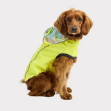 Reversible Dog Raincoat (Yellow & Tie Dye) | GF Pet
