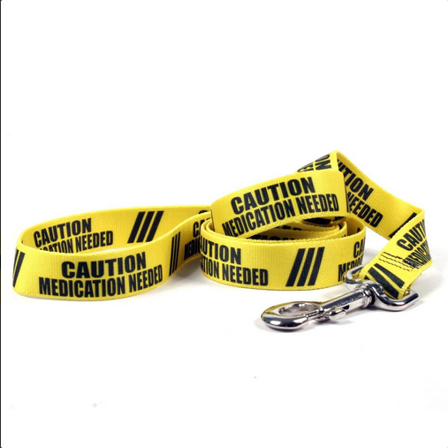 Caution Collars & Leashes | Yellow Dog Designs