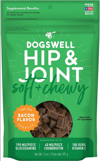 Hip & Joint Treats (Soft & Chewy Bacon) | Dogswell
