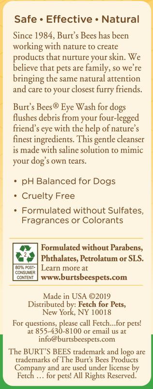 Eye Wash (Dogs) | Burt's Bees